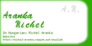 aranka michel business card